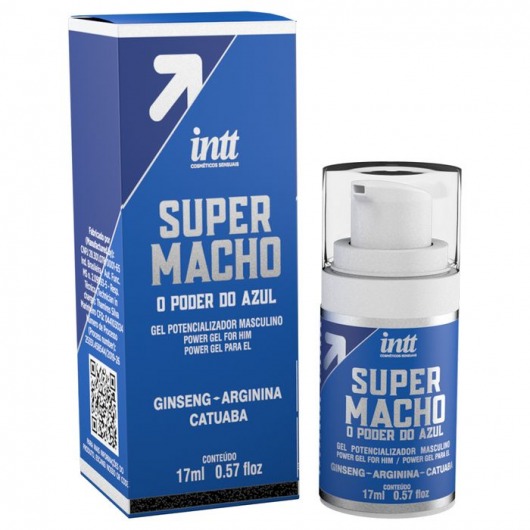Мужской стимулирующий гель Super Macho - 17 мл. - INTT - купить с доставкой в Череповце