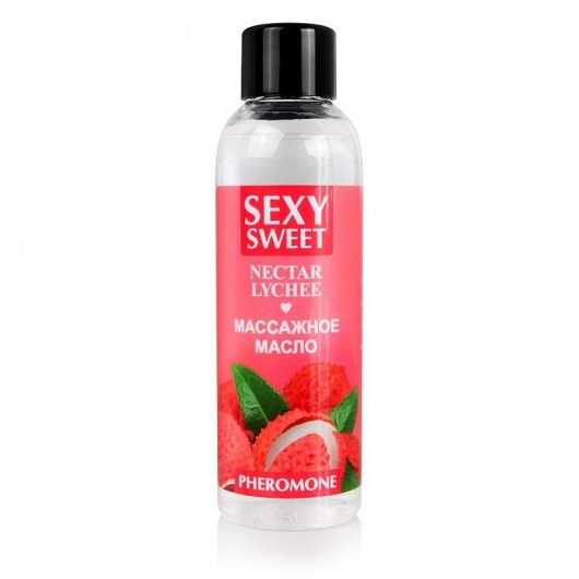 Массажное масло Sexy Sweet Nectar Lychee с феромонами и ароматом личи - 75 мл. - Биоритм - купить с доставкой в Череповце