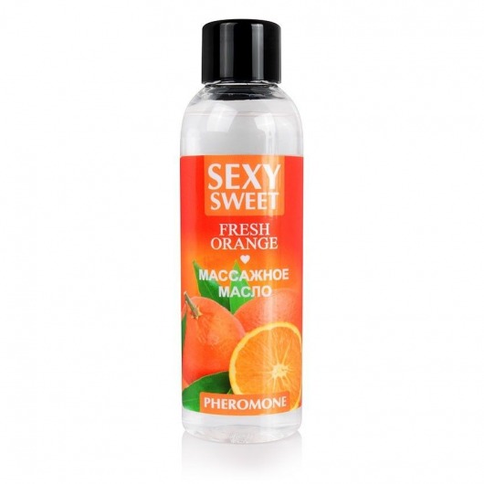 Массажное масло Sexy Sweet Fresh Orange с ароматом апельсина и феромонами - 75 мл. - Биоритм - купить с доставкой в Череповце