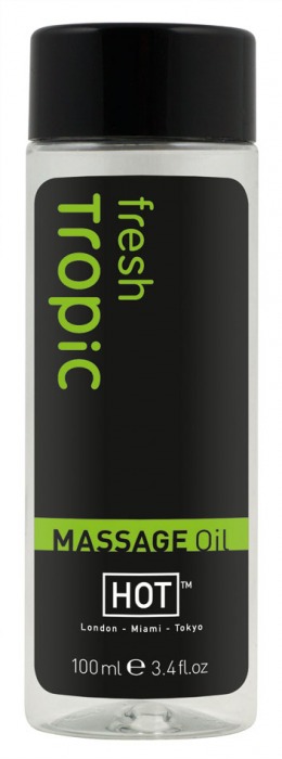 Массажное масло для тела Tropic Fresh - 100 мл. - HOT - купить с доставкой в Череповце