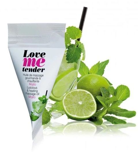 Съедобное согревающее массажное масло Love Me Tender Mojito с ароматом мохито - 10 мл. - Love to Love - купить с доставкой в Череповце