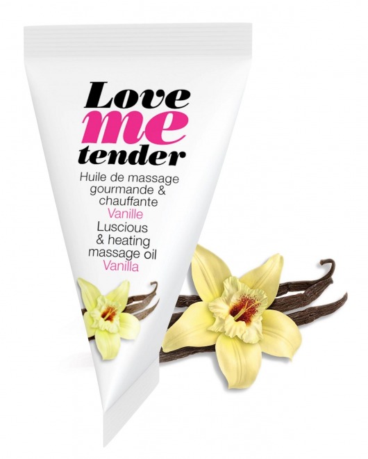 Съедобное согревающее массажное масло Love Me Tender Vanilla с ароматом ванили - 10 мл. - Love to Love - купить с доставкой в Череповце