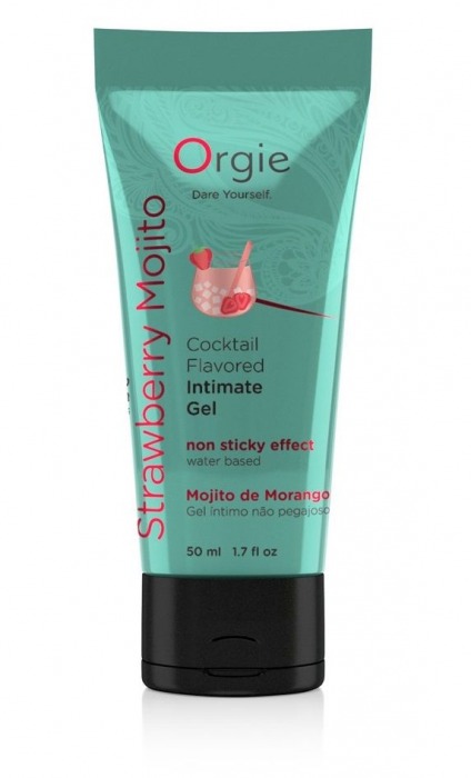 Съедобный интимный гель Orgie Lube Tube Cocktail Strawberry Mojito - 50 мл. - ORGIE - купить с доставкой в Череповце