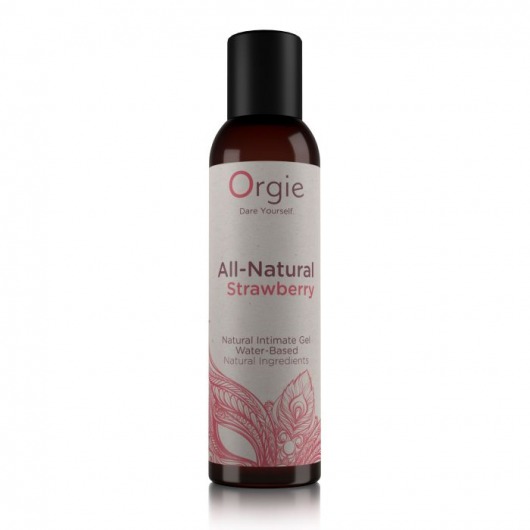 Интимный гель на водной основе All-Natural Strawberry с ароматом клубники - 150 мл. - ORGIE - купить с доставкой в Череповце