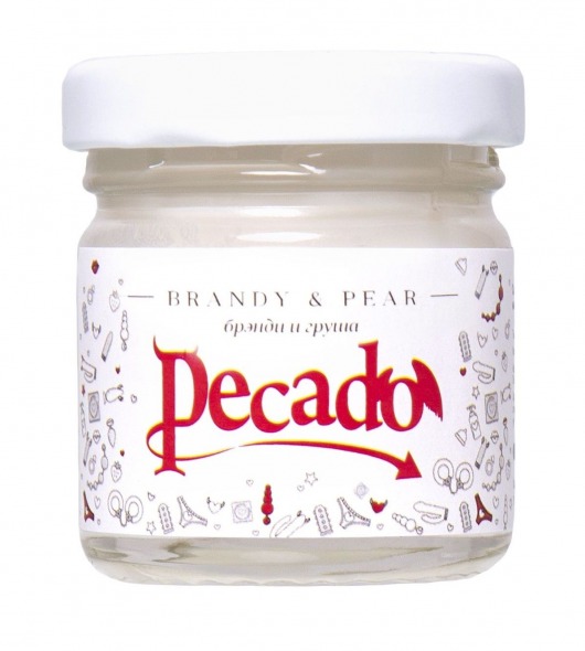 Массажная свеча Brandy   Pear - 35 мл. - Pecado - купить с доставкой в Череповце