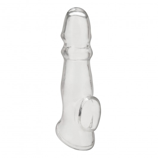 Прозрачная насадка для пениса Girthy Penis Enhancing Sleeve Extension - 17,1 см. - BlueLine - в Череповце купить с доставкой