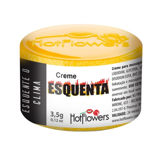 Возбуждающий крем Esquenta с разогревающим эффектом - 3,5 гр. - HotFlowers - купить с доставкой в Череповце