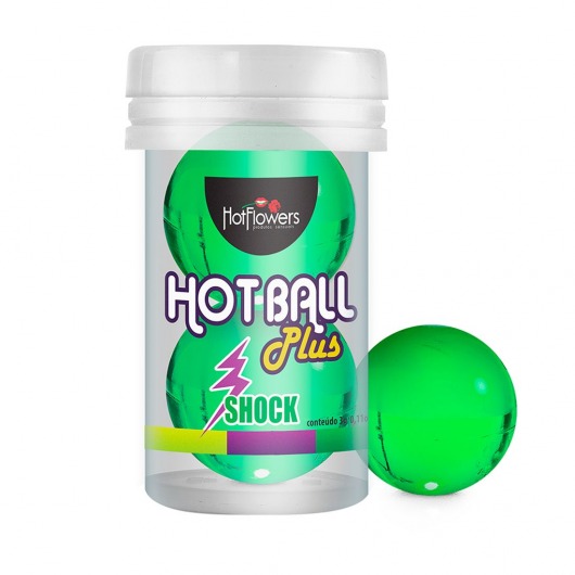 Лубрикант на силиконовой основе Hot Ball Plus с покалывающим эффектом (2 шарика по 3 гр.) - HotFlowers - купить с доставкой в Череповце