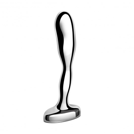Стальной стимулятор простаты Stainless Steel Prostate Plug - 11,5 см. - b-Vibe - в Череповце купить с доставкой