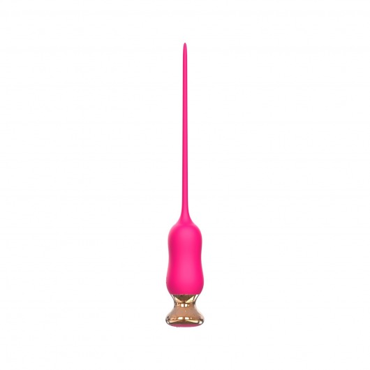 Розовый тонкий стимулятор Nipple Vibrator - 23 см. - I-MOON - купить с доставкой в Череповце