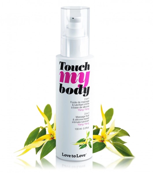 Силиконовый лубрикант 2-в-1 Touch My Body с ароматом иланг-иланга - 100 мл. - Love to Love - купить с доставкой в Череповце