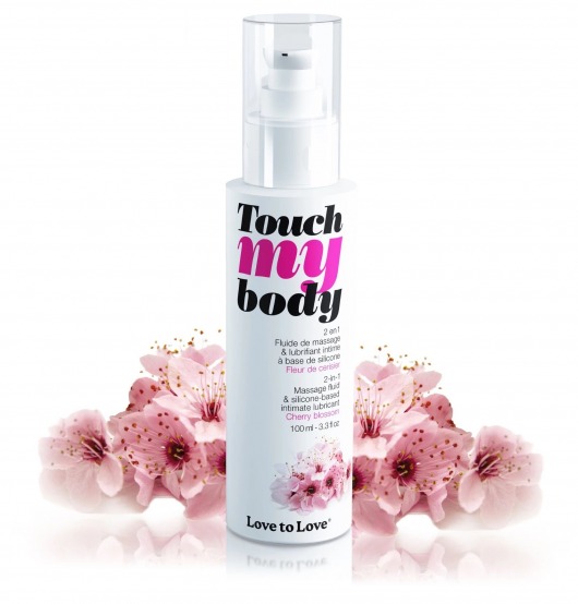 Силиконовый лубрикант 2-в-1 Touch My Body с ароматом вишнёвого цвета - 100 мл. - Love to Love - купить с доставкой в Череповце