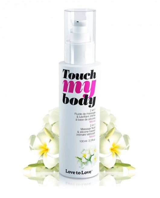 Силиконовый лубрикант 2-в-1 Touch My Body с ароматом моной - 100 мл. - Love to Love - купить с доставкой в Череповце