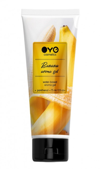 Лубрикант на водной основе OYO Aroma Gel Banana с ароматом банана - 75 мл. - OYO - купить с доставкой в Череповце