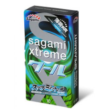 Презервативы Sagami Xtreme Mint с ароматом мяты - 10 шт. - Sagami - купить с доставкой в Череповце
