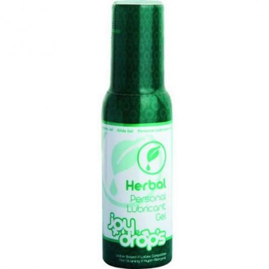 Смазка на водной основе JoyDrops Herbal - 100 мл. - JoyDrops - купить с доставкой в Череповце