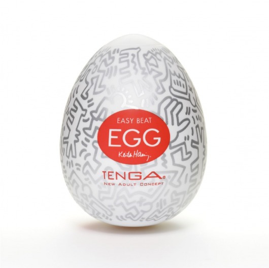 Мастурбатор-яйцо Keith Haring EGG PARTY - Tenga - в Череповце купить с доставкой