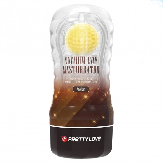 Прозрачный текстурированный мастурбатор Vacuum Cup Masturbator Stellar - Baile - в Череповце купить с доставкой