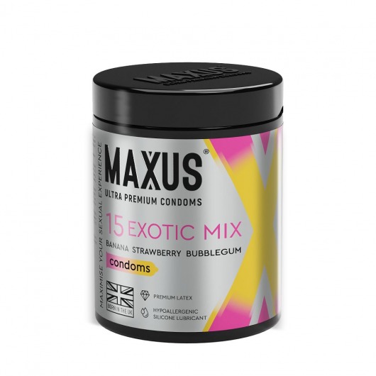 Цветные ароматизированные презервативы MAXUS Exotic Mix - 15 шт. - Maxus - купить с доставкой в Череповце