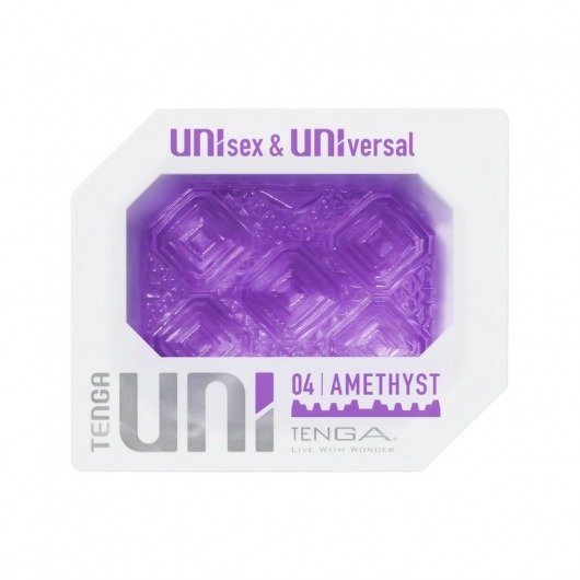 Фиолетовый мастурбатор-стимулятор Tenga Uni Amethyst - Tenga - в Череповце купить с доставкой