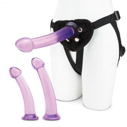 Тренировочный набор с тремя насадками Pegging Training Set - Lux Fetish - купить с доставкой в Череповце
