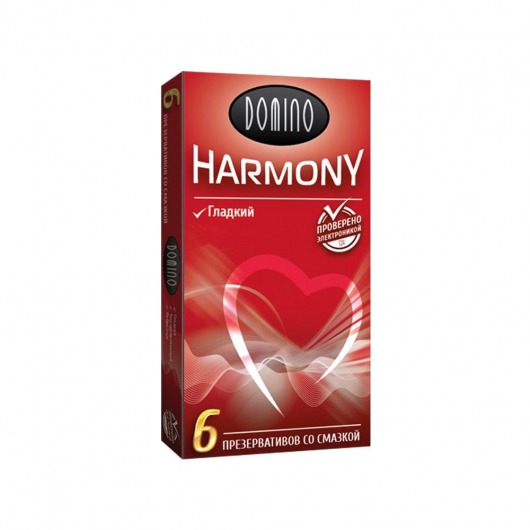 Гладкие презервативы Domino Harmony - 6 шт. - Domino - купить с доставкой в Череповце
