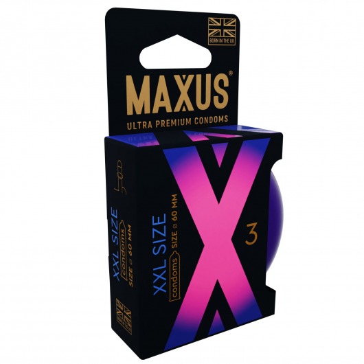Презервативы Maxus XXL увеличенного размера - 3 шт. - Maxus - купить с доставкой в Череповце