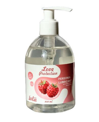Лубрикант на водной основе Love Protection Raspberry с ароматом малины - 300 мл. - Lola Games - купить с доставкой в Череповце