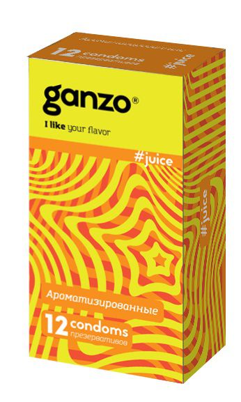 Ароматизированные презервативы Ganzo Juice - 12 шт. - Ganzo - купить с доставкой в Череповце