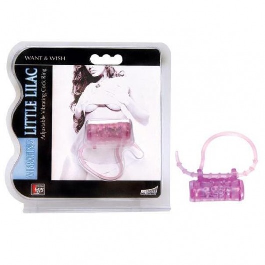 Эрекционное кольцо с вибратором LITTLE LILAC - Dream Toys - в Череповце купить с доставкой