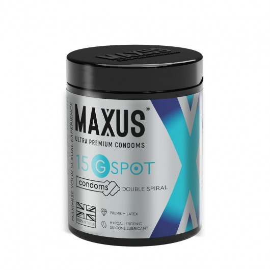 Гладкие презервативы Maxus G spot с двойной спиралью - 15 шт. - Maxus - купить с доставкой в Череповце