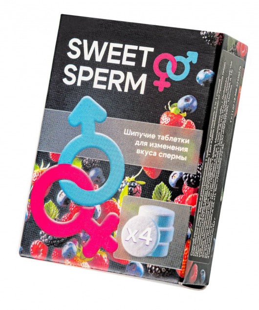 Шипучие таблетки для мужчин Sweet Sperm для изменения вкуса спермы (4 шт. по 0,5 гр.) - Капиталпродукт - купить с доставкой в Череповце