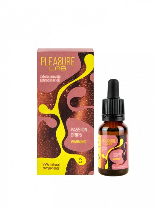 Капли с согревающим эффектом Passion Drips Warming - 15 мл. - Pleasure Lab - купить с доставкой в Череповце