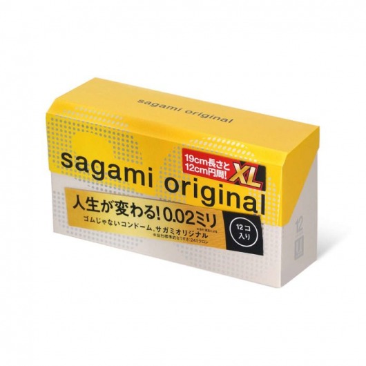 Презервативы увеличенного размера Sagami Original 0.02 XL-size - 12 шт. - Sagami - купить с доставкой в Череповце