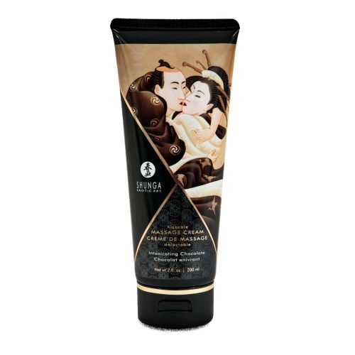 Массажный крем для тела с ароматом шоколада Intoxicating Chocolate - 200 мл. - Shunga - купить с доставкой в Череповце