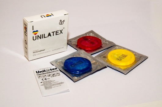Разноцветные ароматизированные презервативы Unilatex Multifruits - 3 шт. - Unilatex - купить с доставкой в Череповце