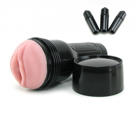 Мастурбатор-вагина Fleshlight - Vibro Pink Lady Touch с вибрацией - Fleshlight - в Череповце купить с доставкой