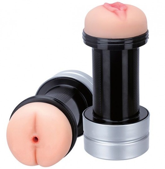 Мастурбатор 2-в-1 REALSTUFF 2 IN 1 HUMMER ANUS   VAGINA: вагина и анус - Dream Toys - в Череповце купить с доставкой
