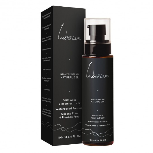 Интимный гель на водной основе с экстрактами нони и нима Luberium Natural Gel - 100 мл. - Luberium - купить с доставкой в Череповце