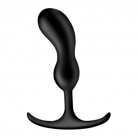 Черный массажер простаты с утяжелителями Premium Silicone Weighted Prostate Plug Medium - 16,3 см. - XR Brands - в Череповце купить с доставкой