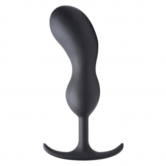 Черный массажер простаты с утяжелителями Premium Silicone Weighted Prostate Plug XL - 20,8 см. - XR Brands - в Череповце купить с доставкой