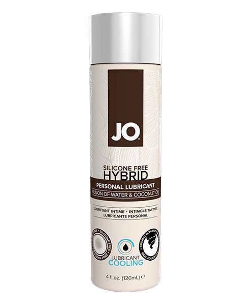 Водно-масляный лубрикант с охлаждающим эффектом JO Silicon free Hybrid Lubricant COOLING - 120 мл. - System JO - купить с доставкой в Череповце