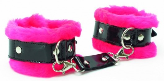 Розовые наручники с мехом BDSM Light - БДСМ Арсенал - купить с доставкой в Череповце