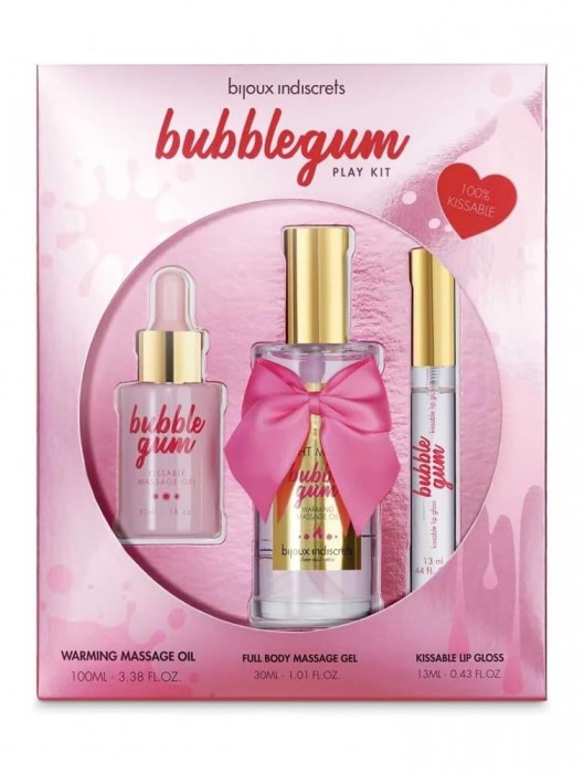 Набор средств для массажа и ласк Bubblegum Play Kit - Bijoux Indiscrets - купить с доставкой в Череповце