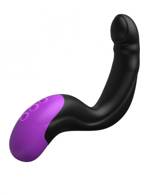 Черно-фиолетовый вибромассажёр простаты Hyper-Pulse P-Spot Massager - Pipedream - в Череповце купить с доставкой