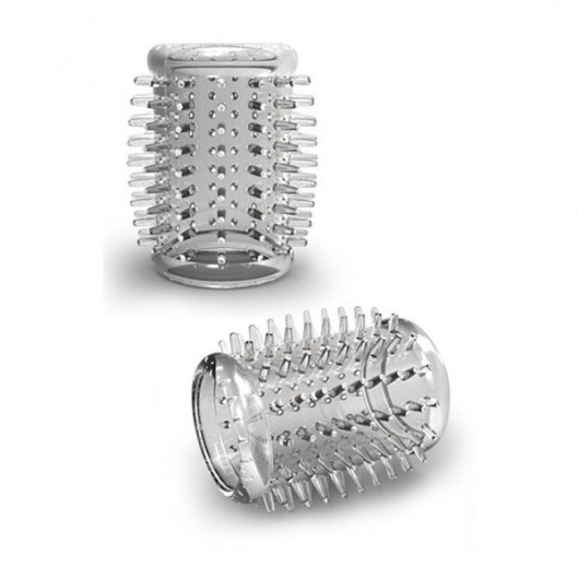 Прозрачная насадка с шипами STAY HARD COCK SLEEVE 01 CLEAR - Blush Novelties - в Череповце купить с доставкой