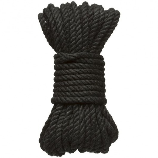 Черная верёвка для связывания и фиксации Bind Tie - 9,14 м. - Doc Johnson - купить с доставкой в Череповце
