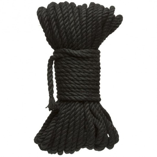 Черная верёвка для связывания и фиксации Bind Tie - 15,24 м. - Doc Johnson - купить с доставкой в Череповце