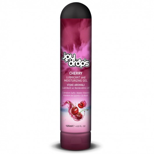 Смазка на водной основе Cherry с ароматом вишни -  125 мл. - JoyDrops - купить с доставкой в Череповце