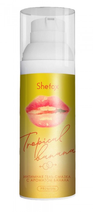 Интимная гель-смазка Shefox Premium «Тропический банан» - 50 мл. - Shefox - купить с доставкой в Череповце